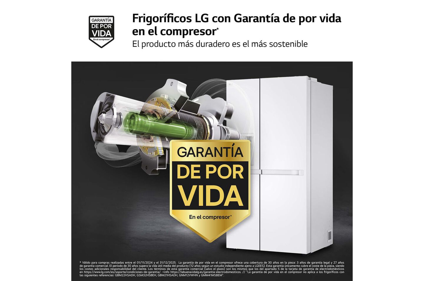 Frigor&iacute;fico Side by Side 638 L blanco, No Frost, Smart Inverter, l&iacute;nea eficiente E.