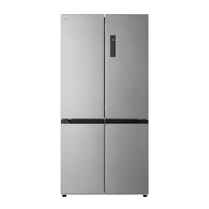 Frigor&iacute;fico American Combi LG de 600 litros, Total No Frost, clase E, con Multi Air Flow y fondo reducido. Inox antihuellas.