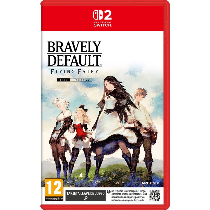 BRAVELY DEFAULT FLYING FAIRY HD REMASTER SWITCH 2 TARJETA LLAVE DE JUEGO PARA NINTENDO SWITCH 2 VERSI&Oacute;N ESPA&Ntilde;OLA GARANT&Iacute;A EUROPEA EU WARRANTY

*** TARJETA LLAVE DE JUEGO:Se requiere la descarga del juego completo a trav&eacute;s de internet. M&aacute;s informaci&oacute;n en la parte posterior. nintendo.com/eu/game-key-cards***

Cuatro Guerreros de la Luz emprender&aacute;n un periplo para recuperar los cristales elementales en esta versi&oacute;n remasterizada en alta definici&oacute;n de BRAVELY DEFAULT, la obra maestra del rol de Nintendo 3DS. Los jugadores se adentrar&aacute;n en un juego de rol que les da una nueva profundidad a los cl&aacute;sicos combates por turnos al a&ntilde;adir el sistema &laquo;Brave y Default&raquo;. Este ofrece una variedad de opciones con las que modificar los personajes por medio de 20 trabajos diferentes. El t&iacute;tulo tambi&eacute;n incluye mejoras que facilitan la experiencia de juego, junto con dos nuevos minijuegos que aprovechan el modo rat&oacute;n con dos mandos que ofrece Nintendo Switch 2.
 
Video will open in a new window
BRAVELY DEFAULT FLYING FAIRY HD Remaster llega a Nintendo Switch 2 el mismo d&iacute;a del lanzamiento.