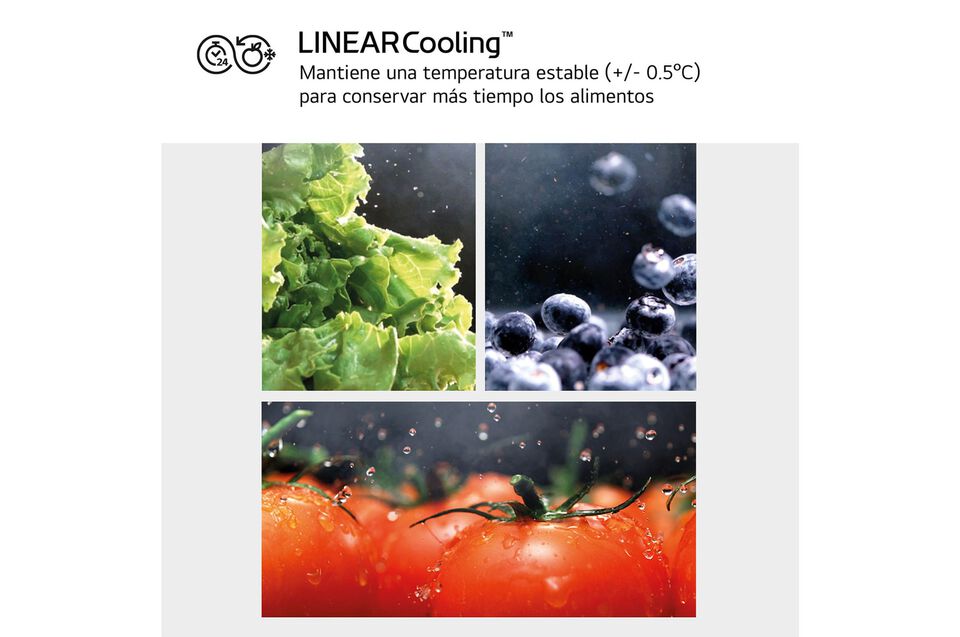 Frigor&iacute;fico Side by Side 628 L con InstaView, DoorCooling+, LINEARCooling y dispensador agua/hielo.