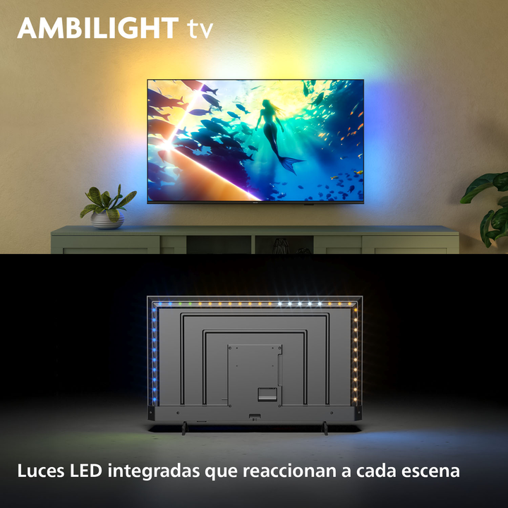 Philips Ambilight TV 50PUS8010 4K UHD LED 126cm 50" Smart TV Dolby Atmos Titan OS