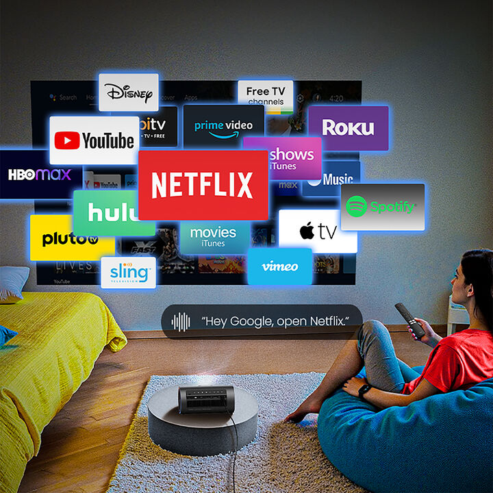 Olv&iacute;date de los cables y disfruta de la libertad de un dispositivo realmente inteligente. El JMGO PicoPlay+ funciona con un sistema operativo Android integrado, d&aacute;ndote acceso directo a un mundo de aplicaciones de streaming, juegos y servicios. Con&eacute;ctate a tu red usando su Wi-Fi de doble banda y comienza a ver tu contenido favorito en minutos. Tambi&eacute;n soporta duplicaci&oacute;n de pantalla inal&aacute;mbrica, permiti&eacute;ndote proyectar f&aacute;cilmente la pantalla de tu smartphone o tablet directamente al proyector.