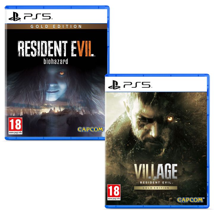 Pack Videojuegos Resident Evil 7 Gold Edition y Resident Evil Village Gold Edition PS5