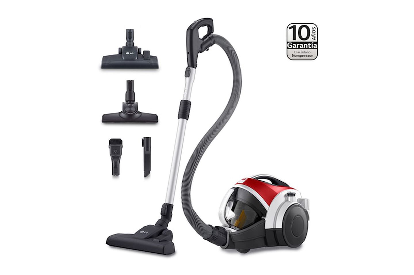 Aspirador sin bolsa con tubo telescópico 1.2L