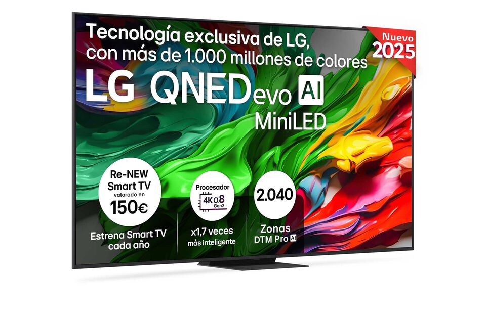 Smart TV LG QNED evo AI QNED86 86 pulgadas MiniLED 4K 2025
