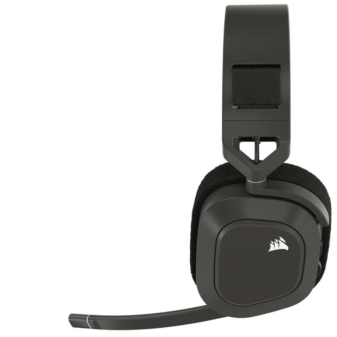 Forje su legado con los auriculares para juegos multiplataforma CORSAIR HS80 MAX. Disfrute de audio real a trav&eacute;s de conexi&oacute;n inal&aacute;mbrica de alta fidelidad de 2,4 GHz y Bluetooth, con Dolby Atmos inmersivo y un micr&oacute;fono omnidireccional de alto rendimiento.