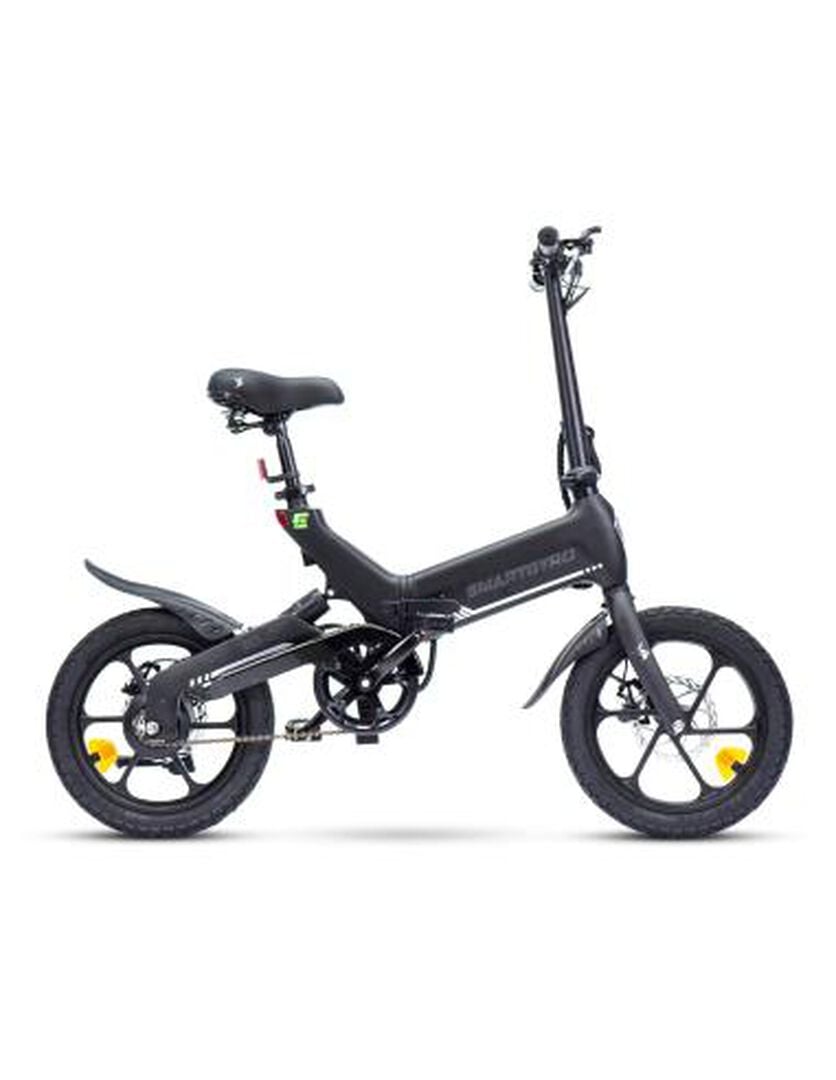 Bicicleta eléctrica de paseo con asistente al pedaleo, motor de 250W 36V, batería de 10Ah, Ruedas de 16", cuadro de aleación de magnesio AM60B y 4 modos de velocidad smartGyro Soho. Bicicleta eléctrica de paseo con asistente al pedaleo, motor de 250W 36V, batería de 10Ah, Ruedas de 16", cuadro de aleación de magnesio AM60B y 4 modos de velocidad smartGyro Soho.