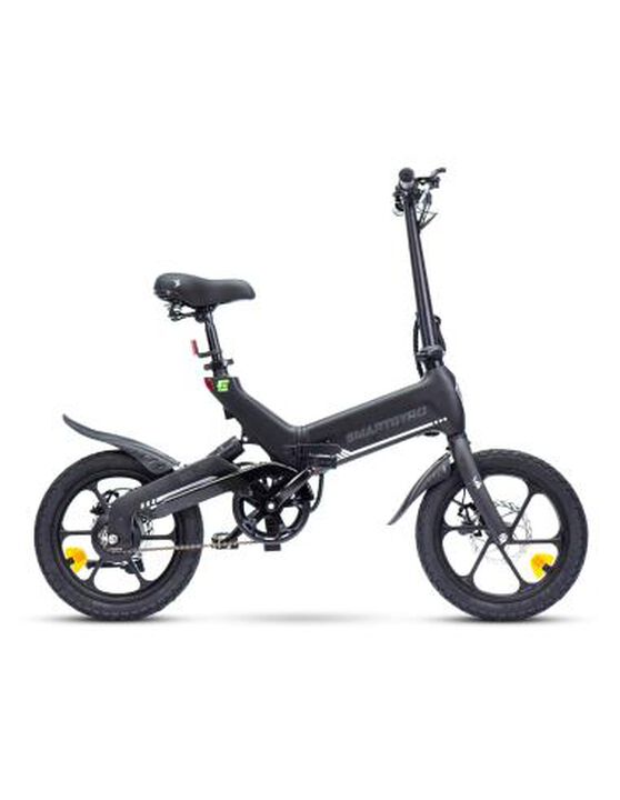 Bicicleta eléctrica de paseo con asistente al pedaleo, motor de 250W 36V, batería de 10Ah, Ruedas de 16", cuadro de aleación de magnesio AM60B y 4 modos de velocidad smartGyro Soho. Bicicleta eléctrica de paseo con asistente al pedaleo, motor de 250W 36V, batería de 10Ah, Ruedas de 16", cuadro de aleación de magnesio AM60B y 4 modos de velocidad smartGyro Soho.