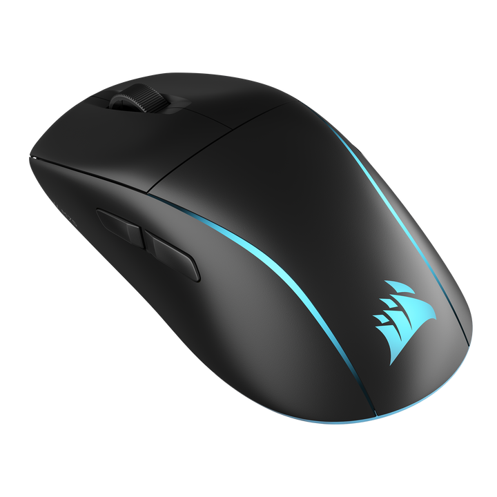 Corsair M75 Wireless RGB Rat&oacute;n para Juegos Ligero FPS &ndash; 26.000 PPP &ndash; Botones Laterales Intercambiables &ndash; Compatible con iCUE &ndash; PC &ndash; Negro