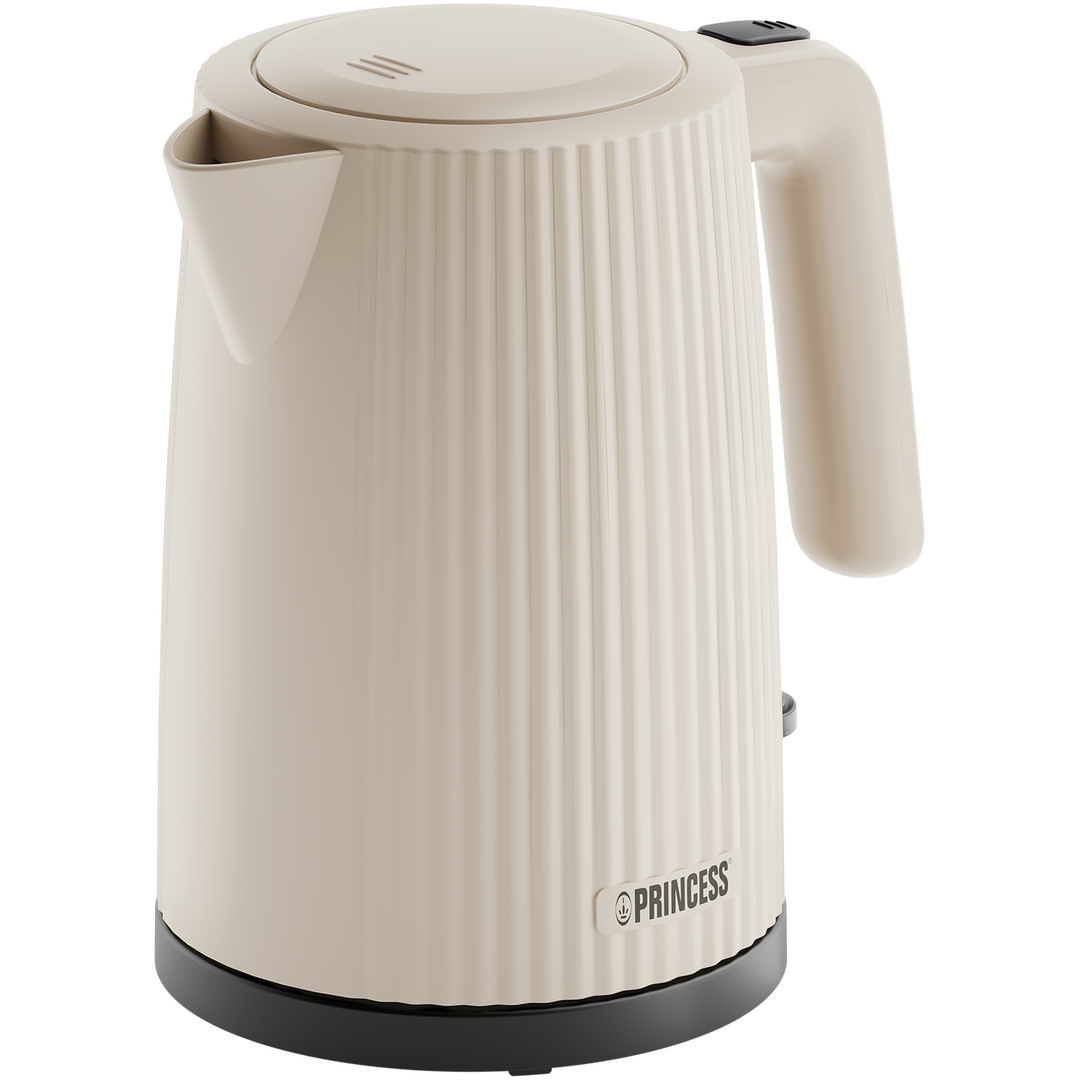 Descubre la combinación perfecta con el Set de Desayuno Princess Wave, compuesto por el tostador, el hervidor de agua y un cocedor de Huevos. El tono beige suave le da al aparato una apariencia sutil y elegante que se integra perfectamente en cualquier estilo de cocina.