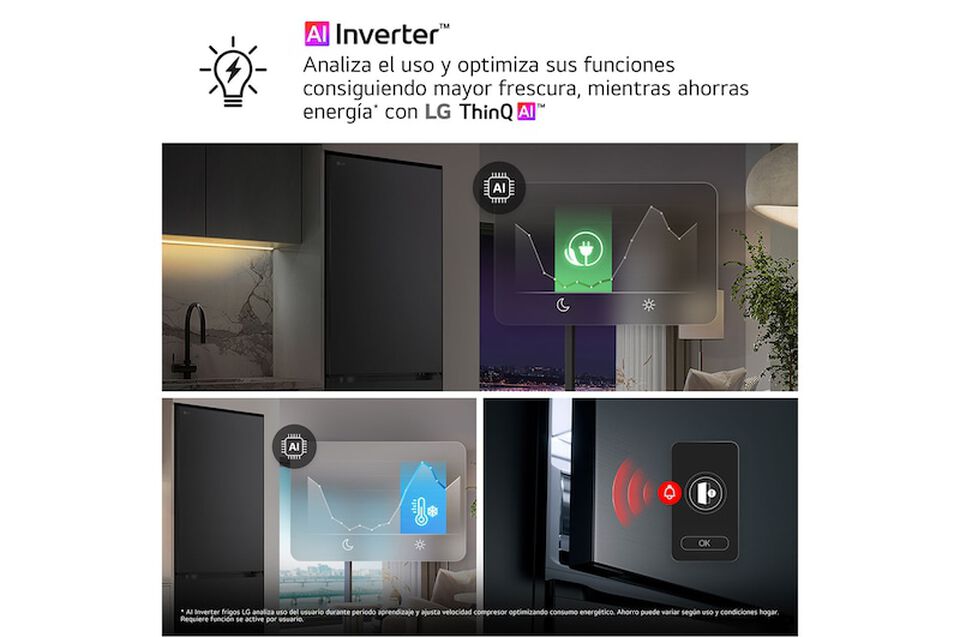 Frigor&iacute;fico Combi LG GBBSJ10ESW, 333L, No Frost, DoorCooling+, Blanco, Clase E