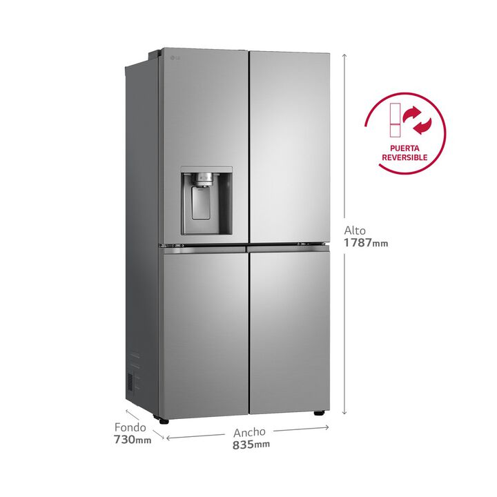 LG Frigor&iacute;fico Americano 506L  Inox GML861PYPE