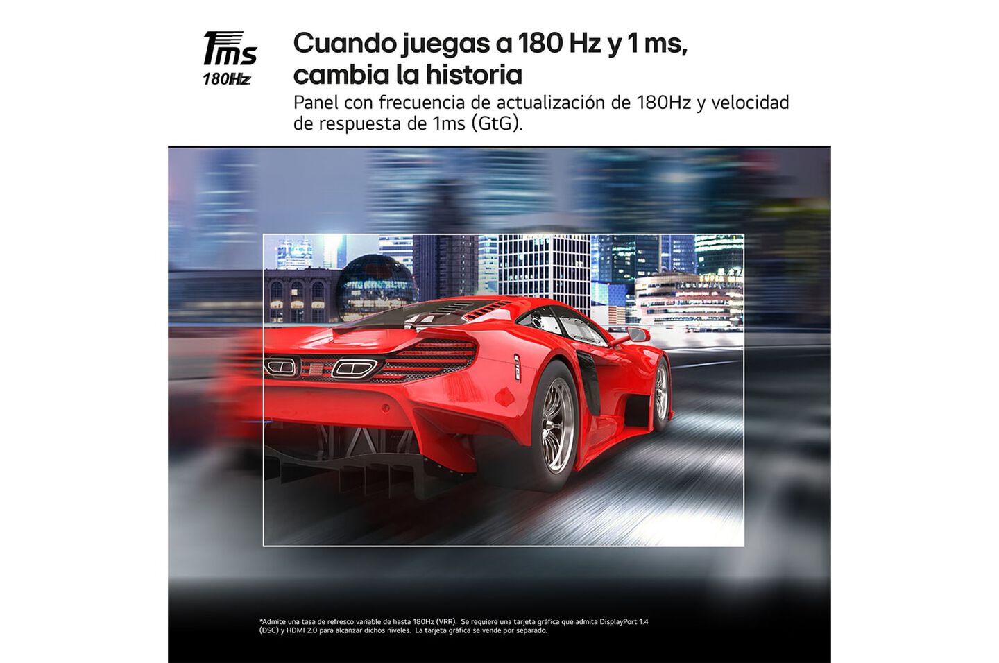 Monitor LG UltraGear 27'' , FHD, 180 Hz, 1ms