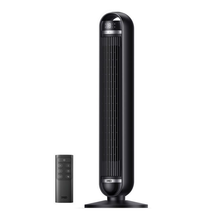El Dreo Nomad TF414 es el ventilador de torre perfecto para quienes buscan potencia, silencio y dise&ntilde;o elegante. Con 8 velocidades, 4 modos inteligentes, control remoto y motor DC eficiente, ofrece un flujo de aire potente y silencioso (desde 25 dB) para refrescar cualquier espacio. Ideal para dormitorios, oficinas y salones.