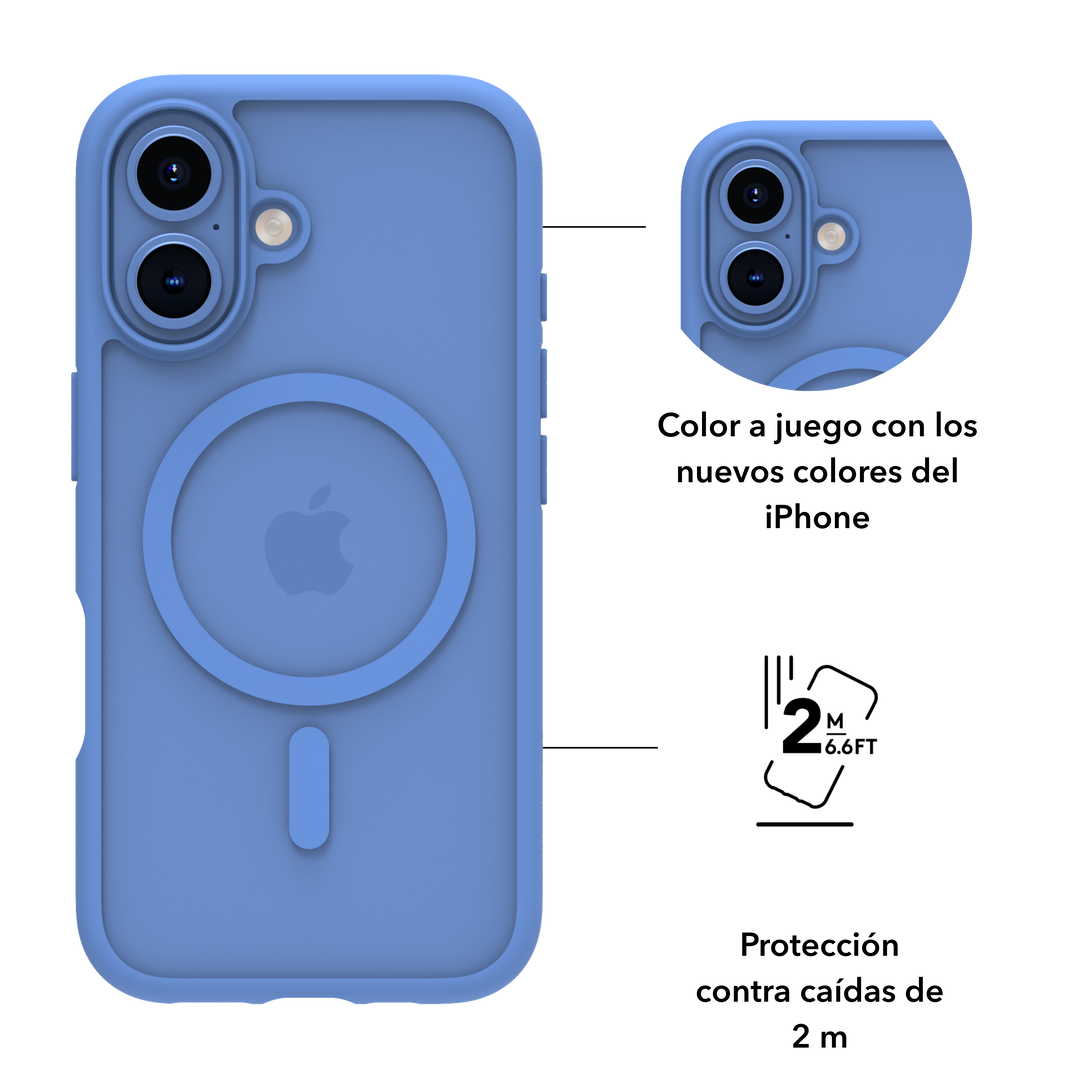 Funda Grenen MS Indigo - Iphone 16 + ecoprotector