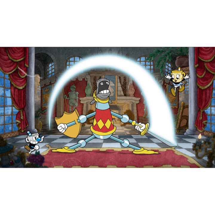 CUPHEAD SWITCH JUEGO F&Iacute;SICO PARA NINTENDO SWITCH VERSI&Oacute;N ESPA&Ntilde;OLA GARANT&Iacute;A EUROPEA EUROPEAN WARRANTY

Cuphead es un juego de acci&oacute;n cl&aacute;sico de correr y disparar centrado especialmente en batallas con jefes. Inspirado en los dibujos animados de la d&eacute;cada de 1930, los aspectos visuales y sonoros se han creado meticulosamente con las mismas t&eacute;cnicas de la &eacute;poca (es decir, animaci&oacute;n tradicional en transparencias dibujadas a mano, fondos de acuarela y grabaciones de jazz originales).

&iexcl;Juega como Cuphead o Mugman (en los modos de un solo jugador o cooperativo local) y atraviesa mundos pintorescos, adquiere nuevas armas, aprende poderosos supermovimientos y descubre secretos ocultos mientras intentas saldar tu deuda con el diablo!

 
Caracter&iacute;sticas:

 

    Incluye la expansi&oacute;n &ldquo;The Delicious Last Course&rdquo; en el cartucho:

  

    Cuphead - The Delicious Last Course es una expansi&oacute;n en el que Cuphead y Mugman vivir&aacute;n aventuras en una nueva isla en compa&ntilde;&iacute;a de la se&ntilde;orita C&aacute;liz. Gracias a las nuevas armas, los nuevos amuletos y las nuevas habilidades de se&ntilde;orita C&aacute;liz, podr&aacute;s enfrentarte a nuevos jefes que ocupar&aacute;n toda la pantalla y presentar&aacute;n varias caras. &iexcl;Ayuda al Chef Saleroso en la &uacute;ltima y desafiante aventura de Cuphead!
    Se incluye a la se&ntilde;orita C&aacute;liz como nuevo personaje jugable, con nuevas habilidades y una lista de movimientos modificada. Una vez obtenida, &iexcl;podr&aacute;s usarla tanto en el contenido descargable como en la aventura original de Cuphead!
    &iexcl;Recorre una nueva Isla Tintero y descubre a los jefes m&aacute;s alocados y monstruosos a los que se haya enfrentado Cuphead hasta la fecha!
    Consigue nuevas armas y amuletos, que te ayudar&aacute;n a superar los nuevos desaf&iacute;os y a conseguir nuevos r&eacute;cords en los viejos jefes.
    &iexcl;Ayuda al Chef Saleroso en una nueva aventura en la que se desvelar&aacute; el misterio de la misi&oacute;n secreta del C&aacute;liz Legendario!

 

    La edici&oacute;n f&iacute;sica incluye los siguientes objetos f&iacute;sicos exclusivos:
        6 cartas de c&oacute;mic

    Tarjeta de miembro del club de Cuphead