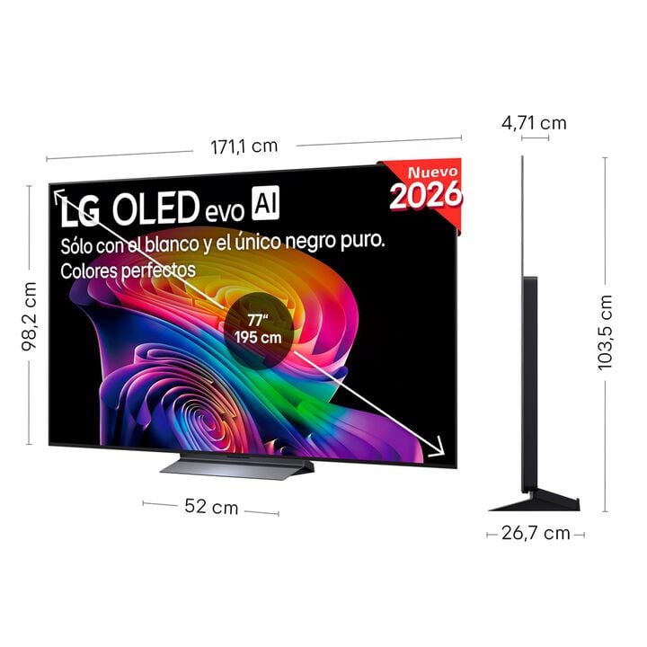 Smart TV LG OLED evo AI C6 77 pulgadas 4K 2026