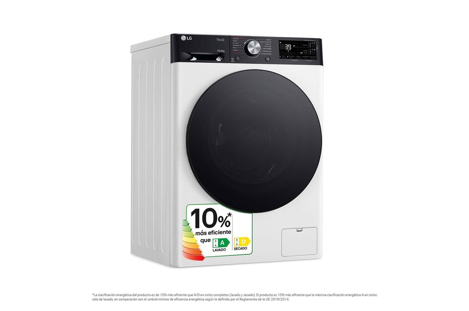 Lava-secadora 10 kg/6 kg con AI DD, TurboWash 360°, autodosificación y vapor Steam™.