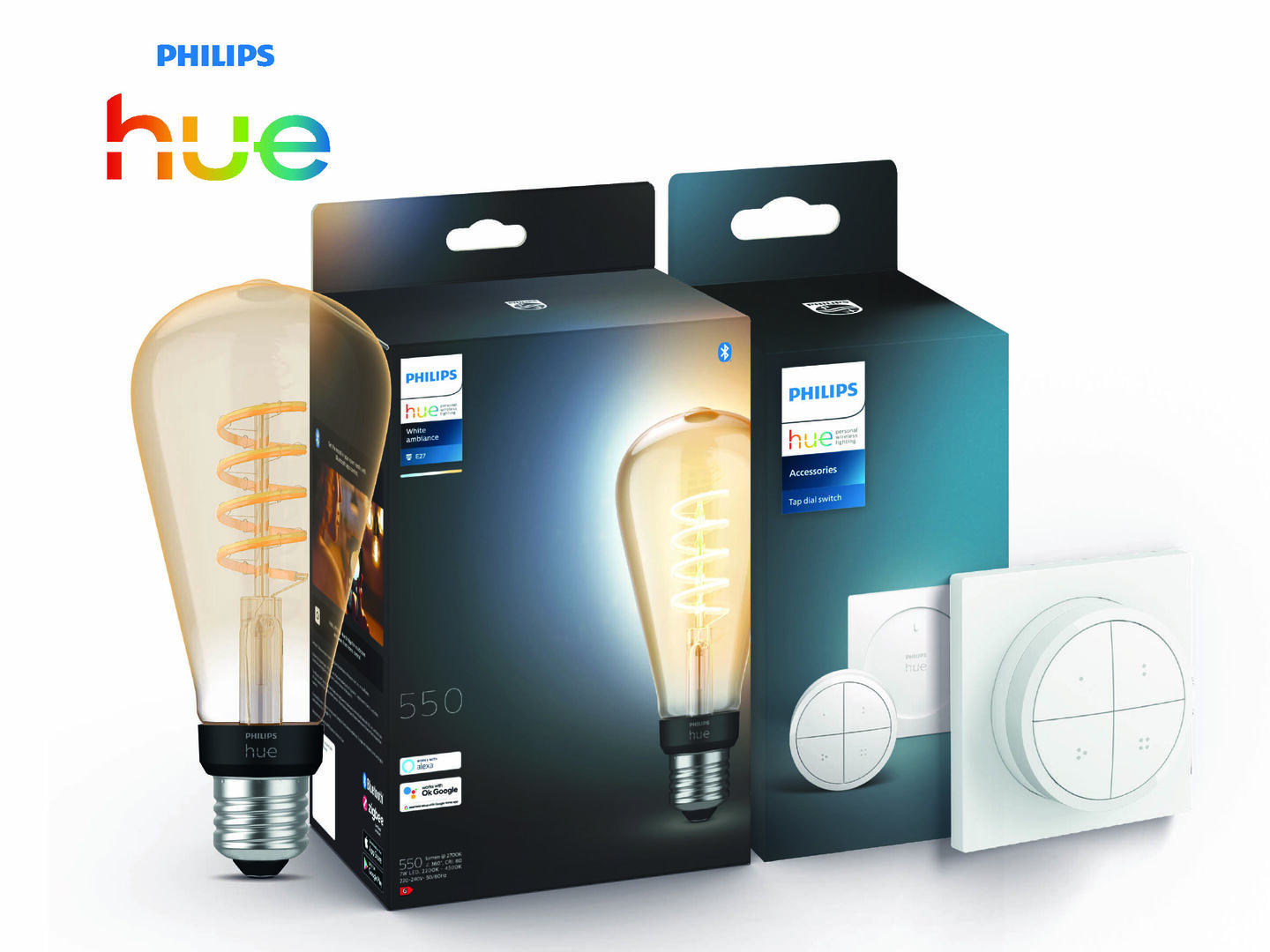 Bombilla Inteligente Filam. blanco E 27 ST72+Tap