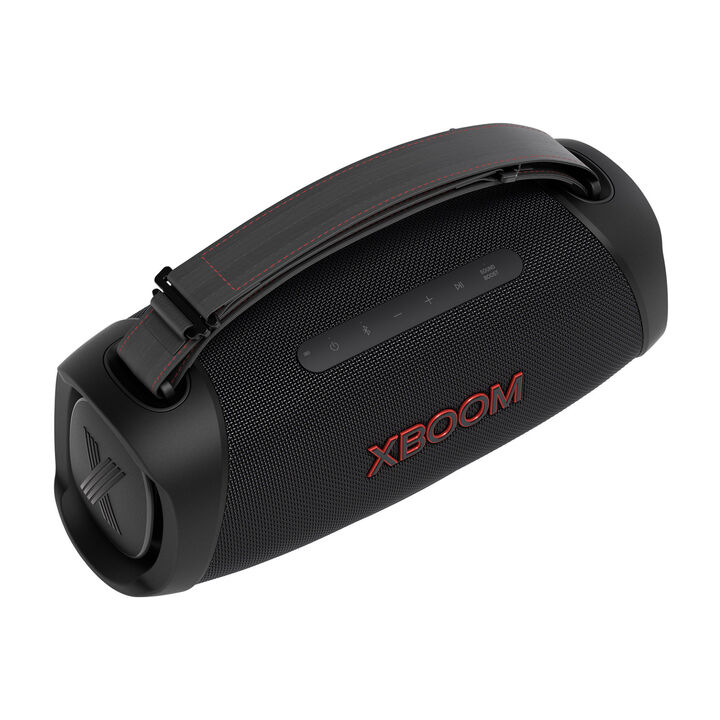 Altavoz port&aacute;til robusto IP67 con 15 h, 120 W, luz y refuerzo de graves.