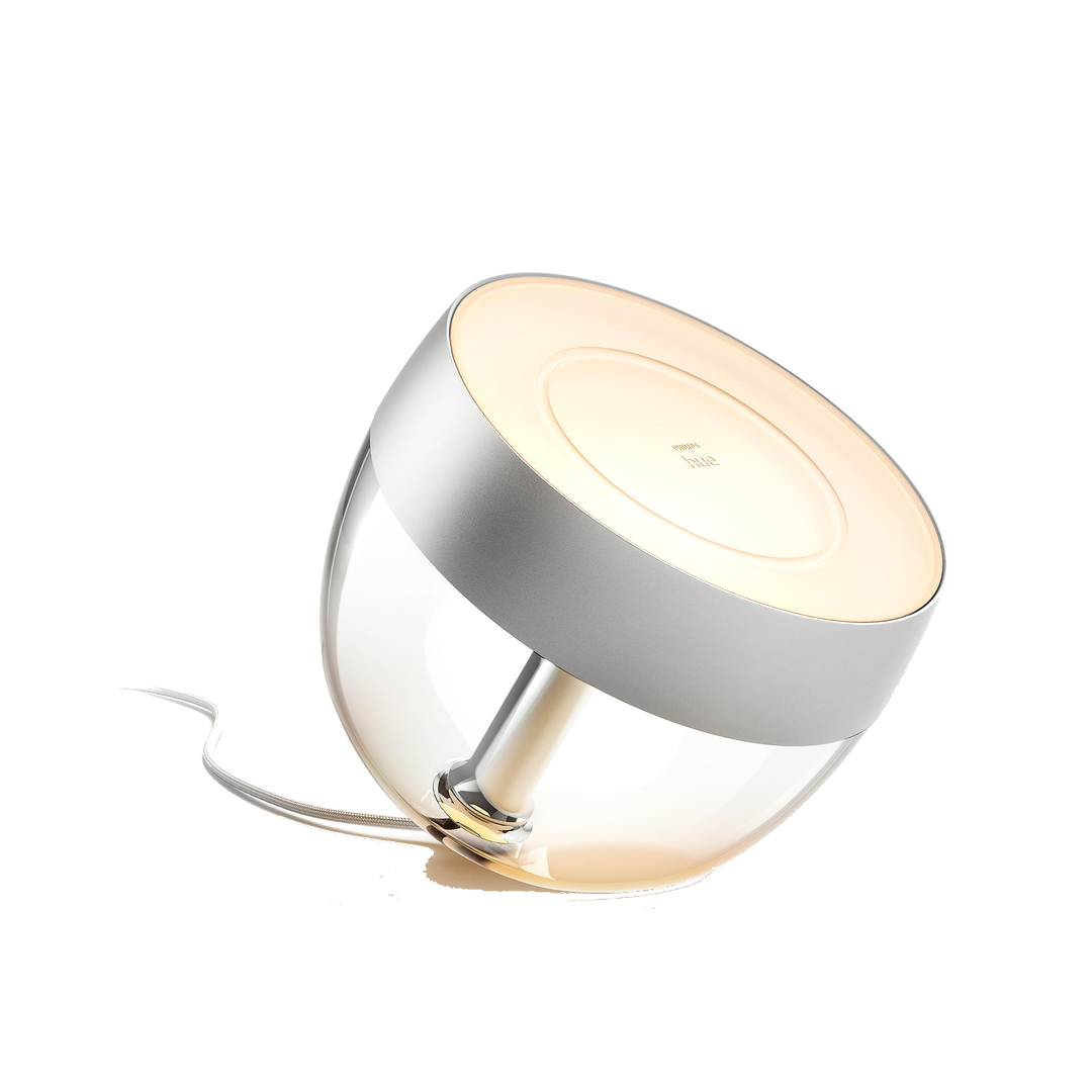 L&aacute;mpara sobremesa Iris plateada edici&oacute;n limitada