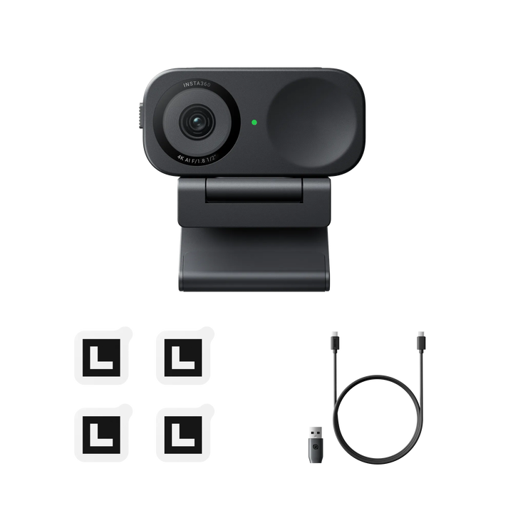La Insta360 Link 2C es la versión "Compacta" o "Clásica" de la Link 2, y aunque comparte muchas de sus capacidades de imagen y software, tiene diferencias clave en su hardware, especialmente en el movimiento y el seguimiento.