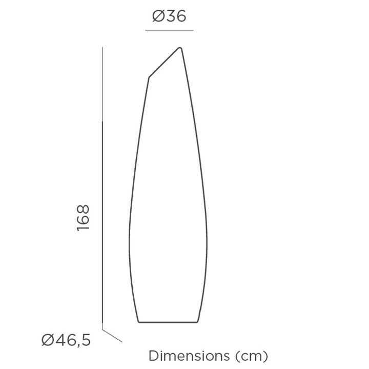 L&aacute;mpara pie Fredo 170 Bater&iacute;a Luz RGB + fr&iacute;a