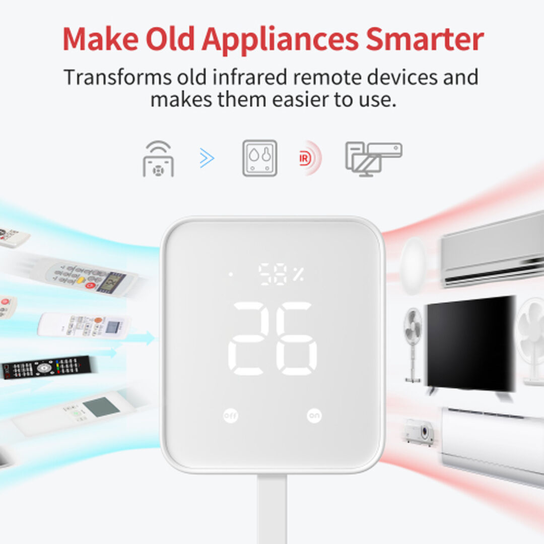 SwitchBot Termómetro Higrometro, Medidor de Humedad Interior por Bluetooth para el Hogar, Sensor de Temperatura con Control por App, Gran Pantalla LCD, Alertas de Notificación, Exportación de 2 Años de Almacenamiento de Datos.