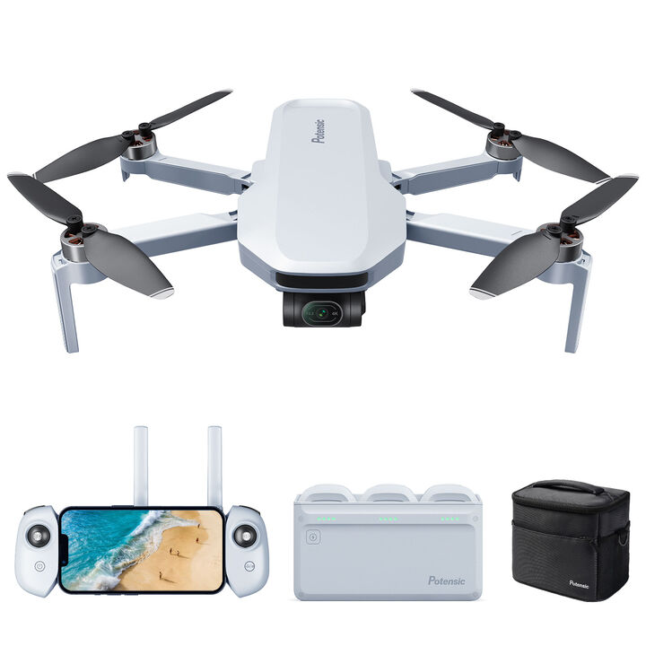 Drone plegable ultraligero con c&aacute;mara 4K y gimbal de 3 ejes. Ofrece transmisi&oacute;n de video a 6 km, 32 min de vuelo y seguimiento visual inteligente.