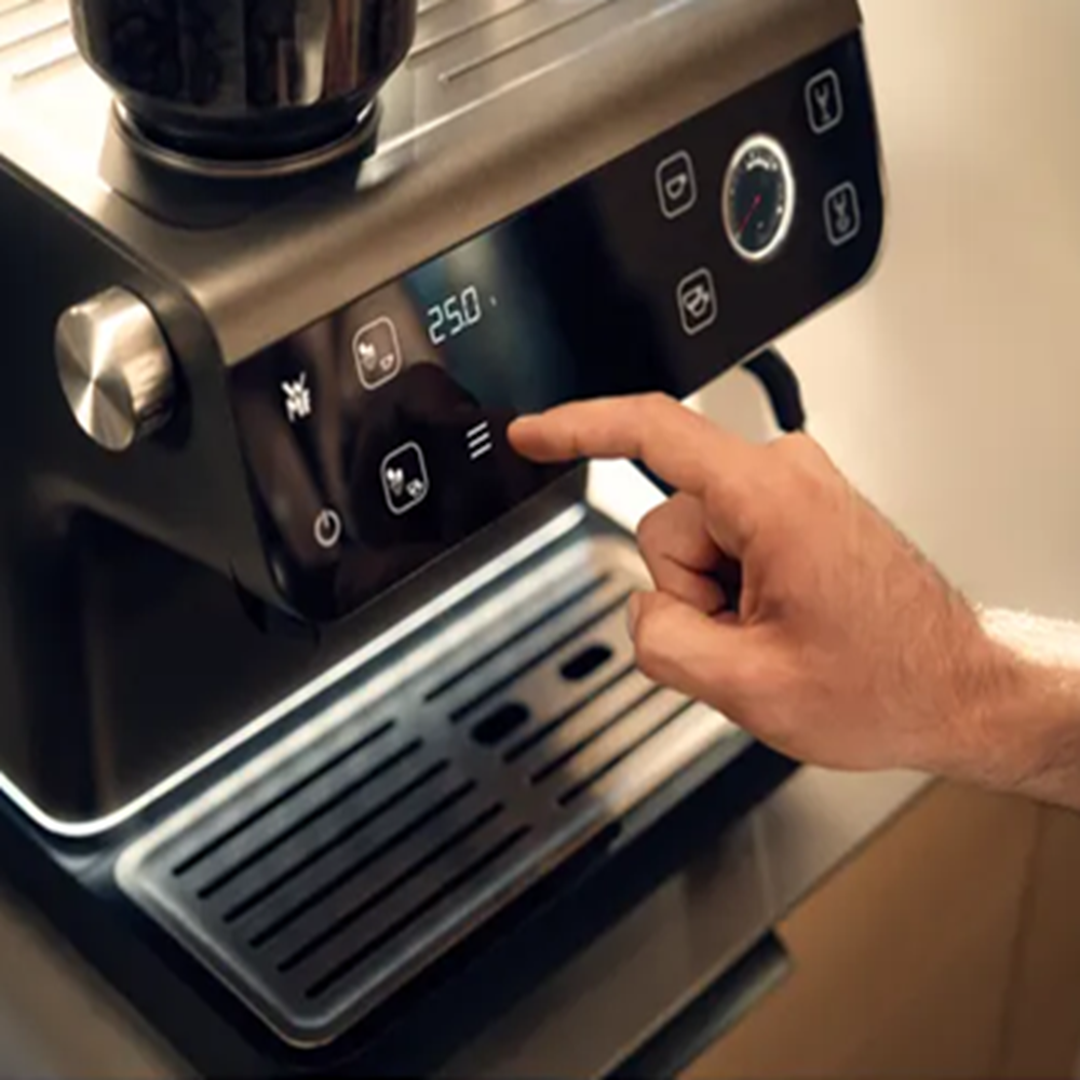 Cafetera espresso semiautomática con molinillo