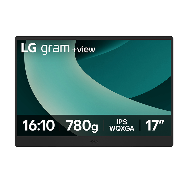 Monitor port&aacute;til LG Gram +view 17MT70-ASDWU de 17", WQXGA, USB-C y HDMI Mini, ultraligero y vers&aacute;til.