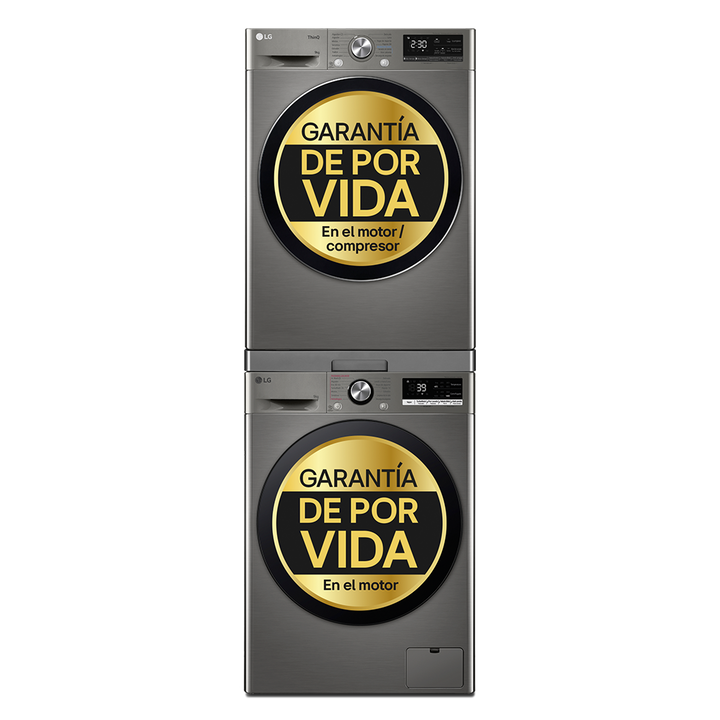 Torre LG de lavado y secado 9 kg con AI DD&trade;, TurboWash&trade;