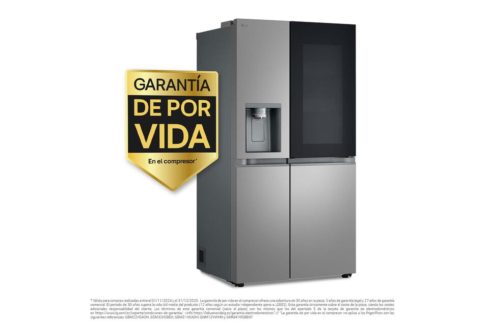 Frigor&iacute;fico Side by Side 628 L con InstaView, DoorCooling+, LINEARCooling y dispensador agua/hielo.