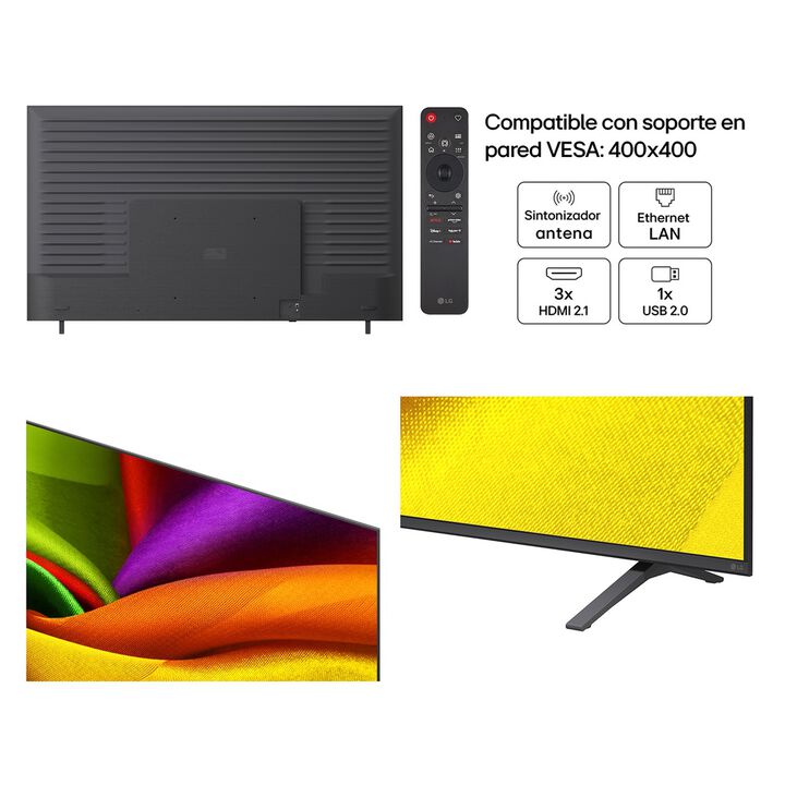 Smart TV LG NANO 4K UHD AI NU90 85 pulgadas 4K 2026