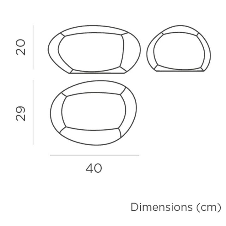 L&aacute;mpara piedra Petra 40 Solar & Bater&iacute;a Luz RGBWW