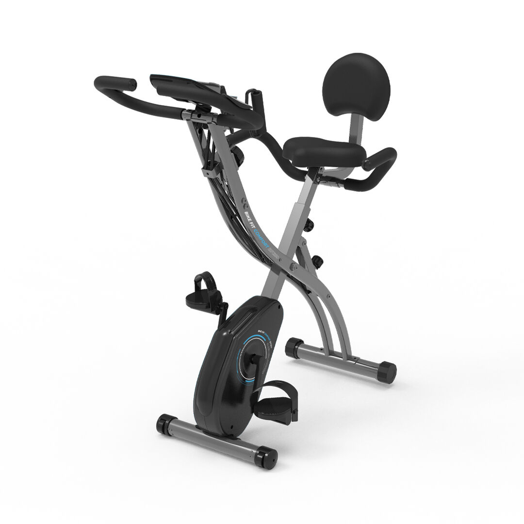 Bicicleta est&aacute;tica plegable respaldo APP Fit BF250