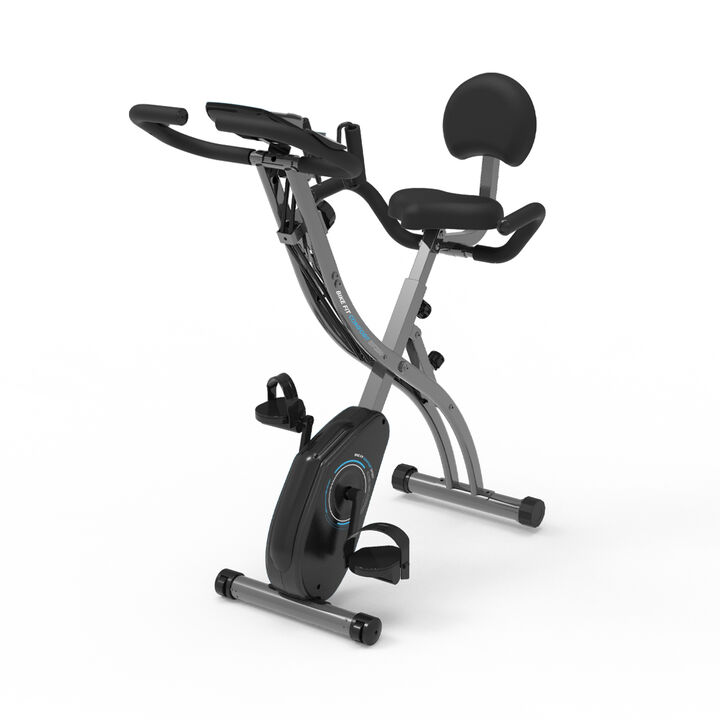 Bicicleta est&aacute;tica plegable respaldo APP Fit BF250. 7 niveles de ajuste de asiento para regularlo seg&uacute;n la necesidad. Dise&ntilde;ado en material resistente y cuenta con acolchado ergon&oacute;mico que se adapta perfectamente a la forma de tu cuerpo.