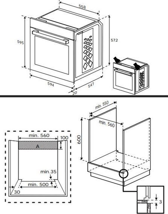 Horno multifunci&oacute;n integrable Beko con 72 litros de capacidad, acabado en cristal negro/acero inoxidable, sistema de limpieza pirol&iacute;tica, tecnolog&iacute;a AeroPerfect&trade; para una distribuci&oacute;n homog&eacute;nea del calor, funci&oacute;n SteamShine&reg;, control t&aacute;ctil LED y accesorios especiales como AirFry y gu&iacute;a telesc&oacute;pica.