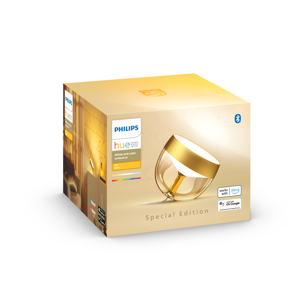 L&aacute;mpara sobremesa Iris dorada edici&oacute;n limitada