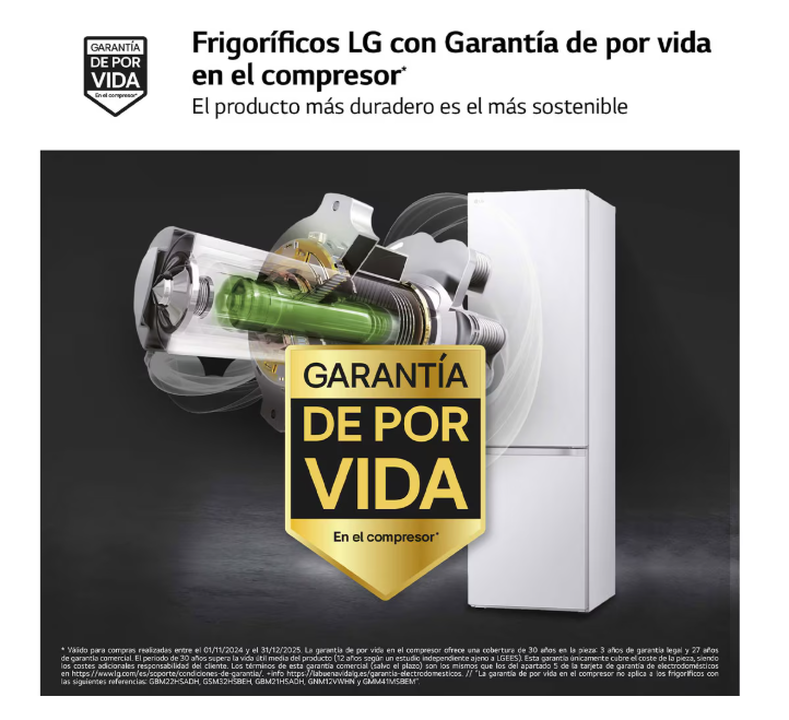 Este frigor&iacute;fico combi LG GBV3200CSW es m&aacute;s que un electrodom&eacute;stico; es un aliado imprescindible en tu cocina.