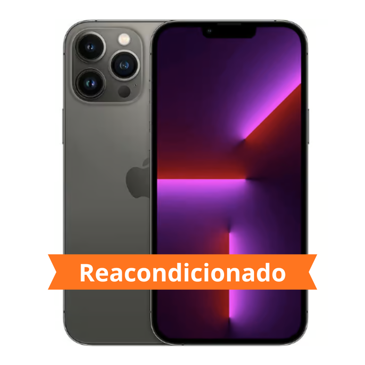 <h2>⭐ iPhone 13 Pro 128 GB Grafito</h2>
<p>Disfruta de la potencia, elegancia y fiabilidad del iPhone 13 Pro en acabado Grafito. Un smartphone premium dise&ntilde;ado para ofrecer un rendimiento excepcional, fotograf&iacute;as de calidad profesional y una experiencia fluida en cualquier tarea del d&iacute;a a d&iacute;a.</p>
<ul>
<li>📱 Modelo: iPhone 13 Pro.</li>
<li>🧺 Capacidad de almacenamiento: 128 GB.</li>
<li>🎨 Acabado: Grafito.</li>
<li>🖥️ Pantalla Super Retina XDR de alta calidad para disfrutar de contenido con gran nitidez, brillo y colores realistas.</li>
<li>⚡ Rendimiento avanzado para aplicaciones, juegos, fotograf&iacute;a y multitarea.</li>
<li>🎥 Sistema de c&aacute;maras profesional para capturar fotos y v&iacute;deos con un nivel de detalle excepcional.</li>
<li>🔋 Optimizaci&oacute;n energ&eacute;tica para una excelente experiencia de uso diario.</li>
<li>📶 Conectividad avanzada para navegar, compartir contenidos y mantenerte siempre conectado.</li>
<li>🛡️ Dise&ntilde;o premium fabricado con materiales de alta calidad para una mayor resistencia y durabilidad.</li>
<li>🔒 Sistema de seguridad avanzado para proteger tus datos personales.</li>
</ul>
<p>✅ El iPhone 13 Pro combina potencia, dise&ntilde;o y tecnolog&iacute;a profesional en un dispositivo compacto y elegante, ideal para usuarios que buscan alto rendimiento, fotograf&iacute;a avanzada y una experiencia premium en cada uso.</p>

<p>🛡️ Compra con total tranquilidad</h2><ul><li>🔖 Producto reacondicionado Grado Excelente (A).</li><li>💳 Financiaci&oacute;n a 24 meses.</li><li>📄 3 a&ntilde;os de garant&iacute;a.</li><li>🛡️ Garant&iacute;a Orange.</li><li>✅ 14 d&iacute;as de derecho de desistimiento.</li></ul>