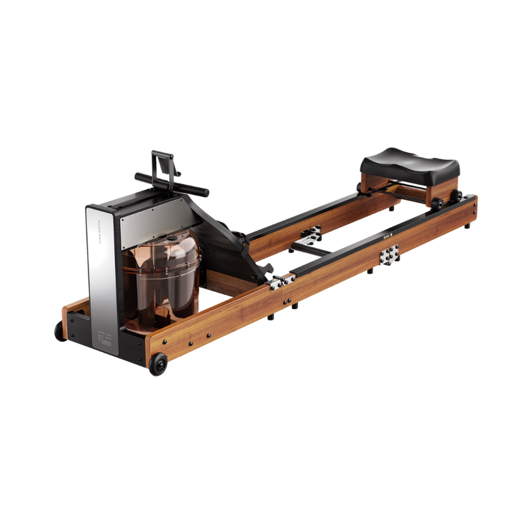 <p>La m&aacute;quina de remo Kingsmith WR1, con su nuevo sistema de triple plegado exclusivo de esta marca, te permitir&aacute; ahorrar espacio en tu hogar. Una m&aacute;quina conectada a su propia app que funciona a trav&eacute;s de resistencia por agua gracias a su dep&oacute;sito incorporado. Adem&aacute;s, su acabado en madera encajar&aacute; a la perfecci&oacute;n en cualquier estancia de tu casa.</p>