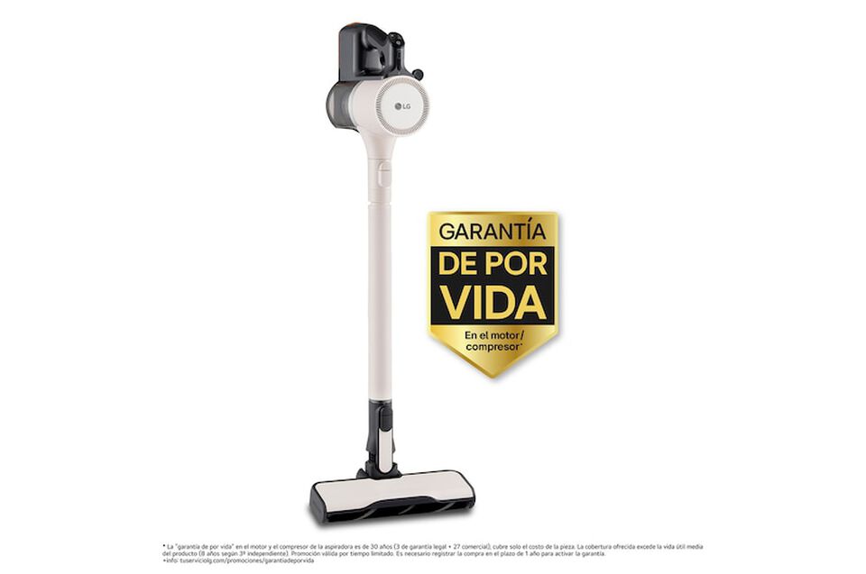 Aspiradora escoba sin cable con motor Smart Inverter, tecnolog&iacute;a Kompressor, 220 W de succi&oacute;n, autonom&iacute;a de 60 minutos y dep&oacute;sito de 0,5 L. Ligera, potente y con filtros lavables.