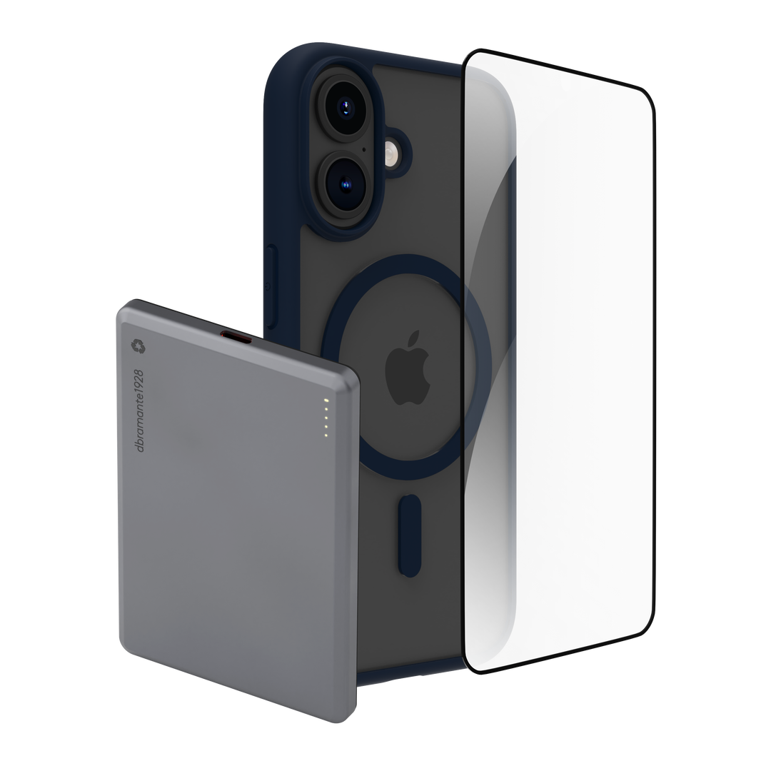 Funda iPhone 16 MS + PROTECTOR+ PowerBank Wireles