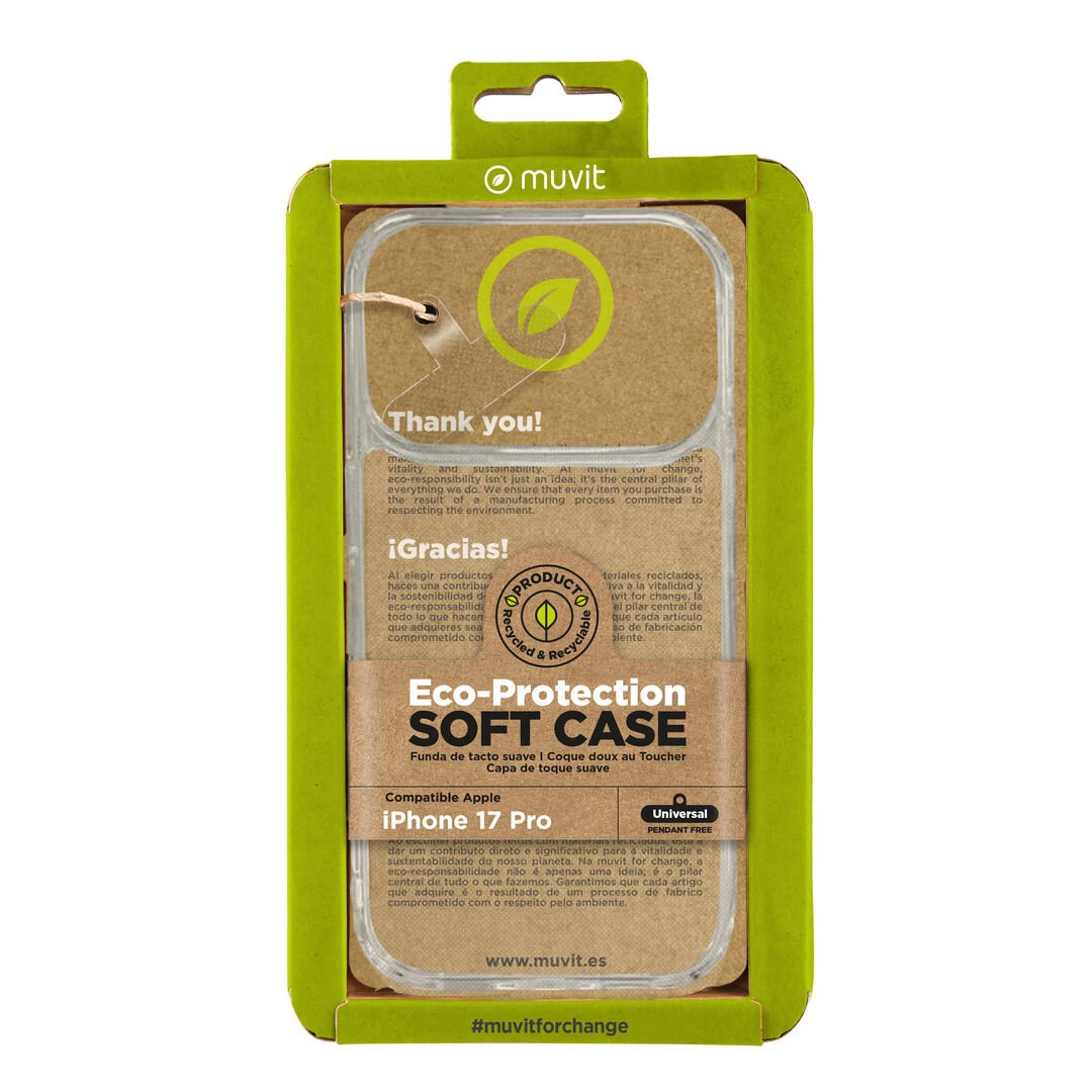 La protección del medio ambiente es, hoy en día, una preocupación en todo momento, junto a la preocupación de proteger nuestro Smartphone. Con las fundas recycletek de muvit for change, proponemos una gama de fundas reciclables, fabricadas con materiales reciclados. Una manera responsable de proteger nuestro smartphone. Porque contribuir en la lucha contra la contaminación y proteger nuestro ecosistema, debe formar parte de nuestros gestos cotidianos.