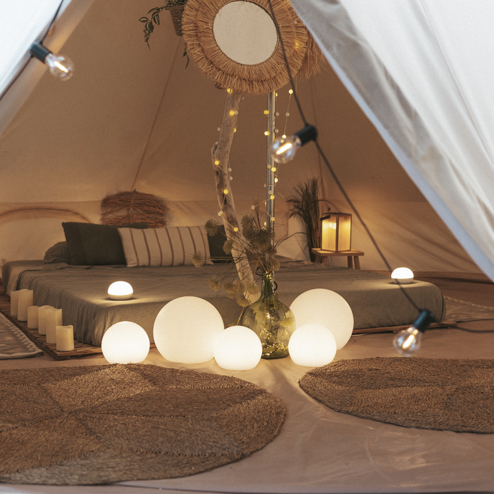 L&aacute;mpara bola Buly 40 Solar & Bater&iacute;a Luz RGBWW