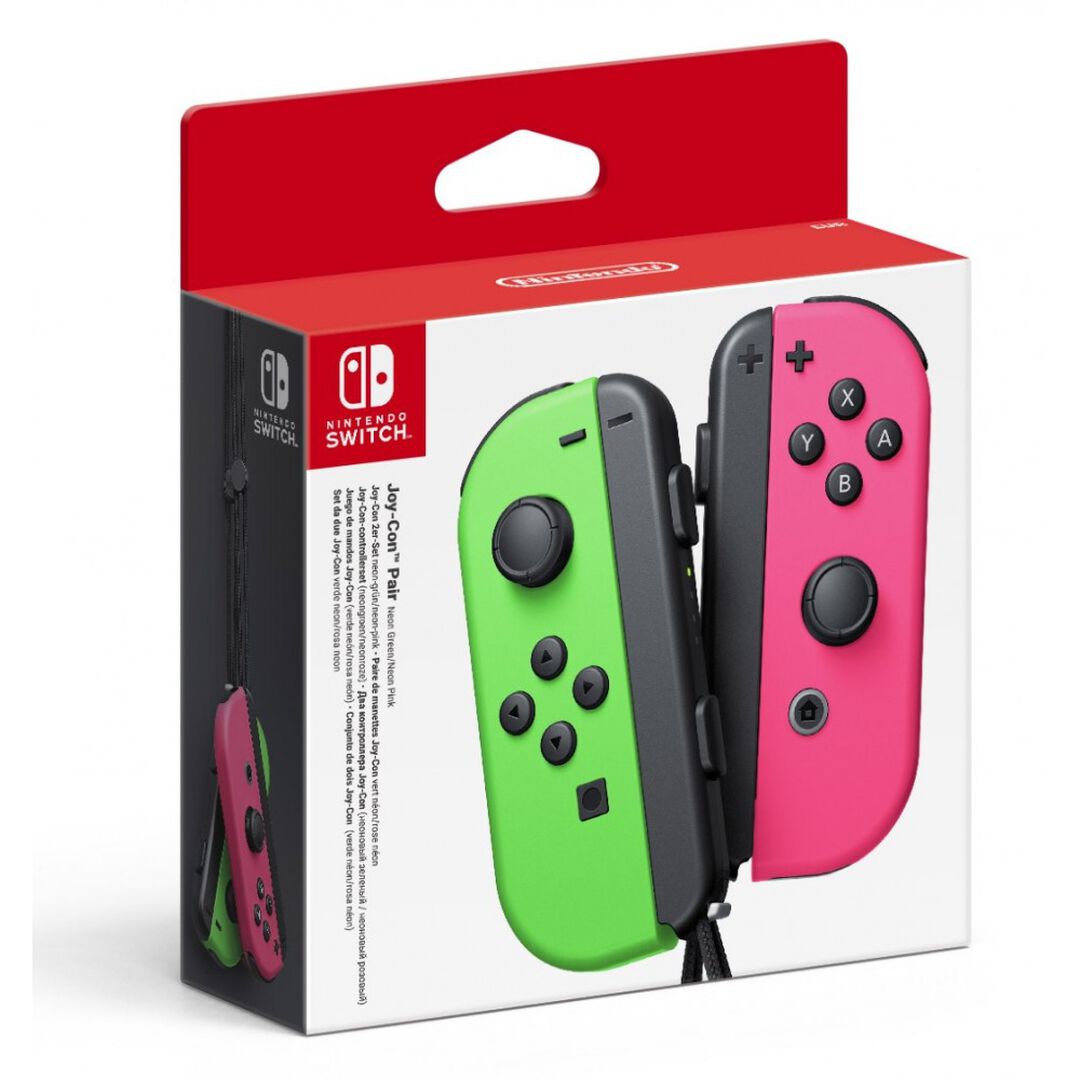Mando Joy-Con (Set izda/dcha)Color Verde/Rosa Neon