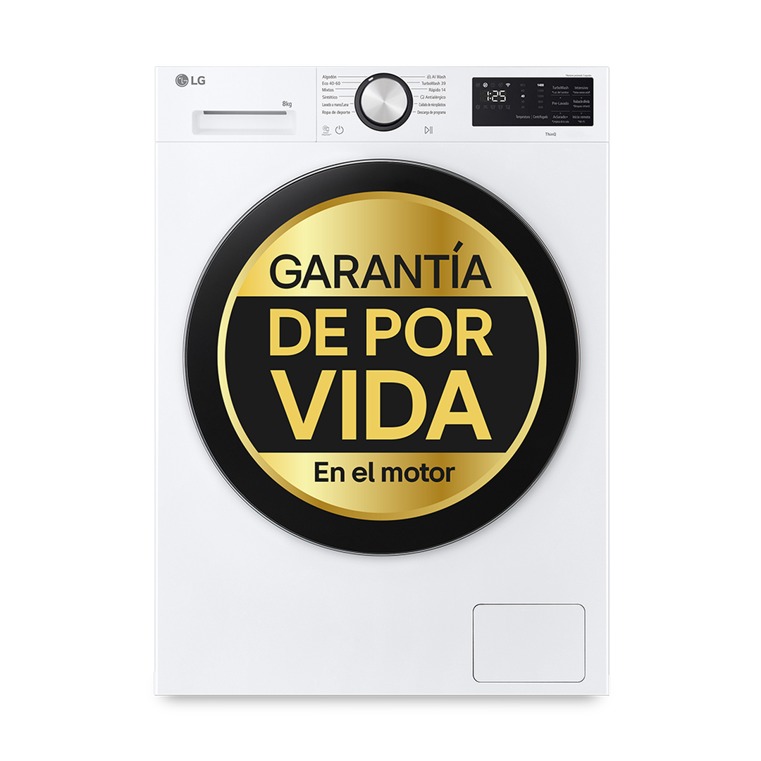 Lavadora F2X50S8TLC 8Kg  1200rpm  Blanco