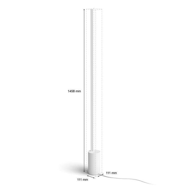 <div class="woocommerce-product-details__short-description">
<p>L&aacute;mpara de Pie HUE Signe Gradient</p>
<p>LED integrado.</p>
<p>Bombilla incluida.</p>
<p>Controlable por Wifi &amp; Bluetooth.</p>
<p>Complemente la decoraci&oacute;n de su hogar con el elegante y estilizado dise&ntilde;o blanco de la l&aacute;mpara de pie Gradient Signe, que combina varios colores para pintar las paredes con un degradado de luz &uacute;nico.</p>
<div id="tab-description" class="woocommerce-Tabs-panel woocommerce-Tabs-panel--description panel entry-content wc-tab">
<ul style="list-style-type: circle;">
<li><strong>Bombillas Compatibles: </strong>LED Integrado.</li>
<li><strong>Casquillo:&nbsp;</strong>Integrado</li>
<li><strong>Bombilla incluida: </strong>SI</li>
<li><strong>N&ordm; Bombillas:</strong> 1</li>
<li><strong>Regulable:</strong> SI</li>
<li><strong>Luminosidad (LM):</strong> 2550 lm</li>
<li><strong>Bridge incluido:</strong>&nbsp;NO</li>
<li><strong>Di&aacute;metro (mm):</strong> 111</li>
<li><strong>Altura (mm):</strong> 1458</li>
<li><strong>Material:&nbsp;</strong>Metal y Sint&eacute;tico</li>
<li><strong>Color:</strong> Blanco</li>
<li><strong>Protecci&oacute;n IP:</strong> IP20</li>
</ul>
</div>
</div>