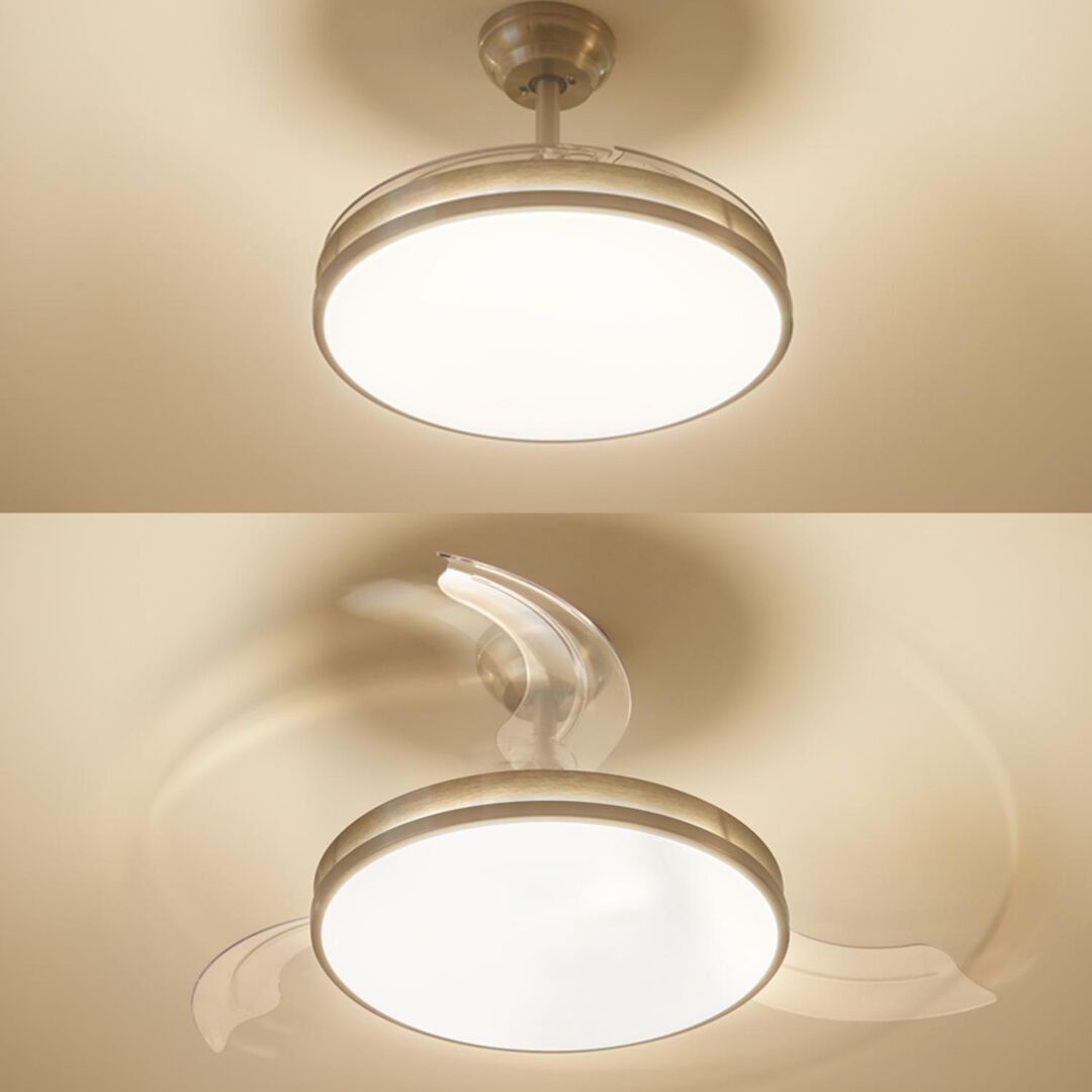 Ventilador de techo modelo Bliss Blanco 2024.

Haz que tu hogar resulte m&aacute;s agradable con la brisa y la luz adecuadas. Con solo un par de clics en el mando a distancia, el ventilador de techo retr&aacute;ctil con luz LED de Philips te brinda al mismo tiempo la iluminaci&oacute;n y el frescor que necesitas del ventilador. El ventilador con aspas transparentes retr&aacute;ctiles no crea sombras molestas en el techo y, adem&aacute;s, las aspas se pueden plegar cuando el ventilador no est&aacute; en uso. Con todas las ventajas de EyeComfort y la luz ajustable SceneSwitch, satisface todas las necesidades de iluminaci&oacute;n para tu espacio

Adecuado para habitaciones hasta 15 m&sup2;